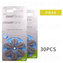 Bateria botão de ar de zinco para aparelho auditivo, 5 pacotes pr44 p675 a675 s675 original 2024 - compre barato