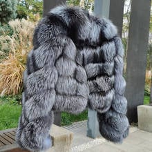 MAO MAO KONG winter real fox fur jacket women  parka natural real fox fur coat  Women's coat Women's fur coat 2024 - buy cheap