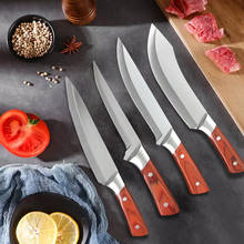 4pcs Chef Knives Sets Stainless Steel Slaughter House Boning Knife Butcher Knife Sharp Cleaver Slicing Knife 2024 - buy cheap