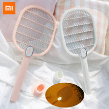 Xiaomi-mata-mosquitos elétrico recarregável, com led, 3 camadas de rede, mata mosquitos e insetos 2024 - compre barato