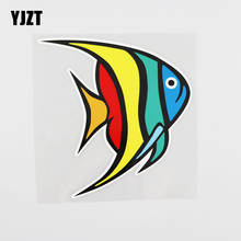 YJZT 13CMX13.7CM Colorful Coral Fish Car Sticker Cartoon Fish Pvc Decal 13A-0129 2024 - buy cheap