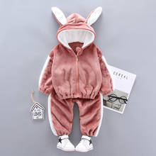 2020 New Winter Clothing Boys And Girls Home Wear Children's PajamasThick Double-Sided Plush Warm Suit Casual cartoon suit 2024 - buy cheap