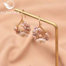 Xlentag Natural Colorful Freshwater Pearl Earrings Women'S Autumn  Wedding Banquet Drop Earrings Silver 925 Jewelry GE0987 2024 - buy cheap