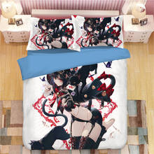 Tokisaki Kurumi Bedding Set Cartoon Anime Duvet Covers Pillowcases 3D Printed Comforter Bedding Sets Bed Linen Bedclothes 09 2024 - buy cheap