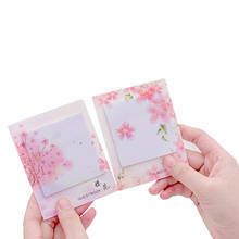 Cute Kawaii Cherry Blossoms Memo Pad Sticky Notes Stationery Sticker Posted It Planner Stickers Notepads Office School Supplies 2024 - buy cheap