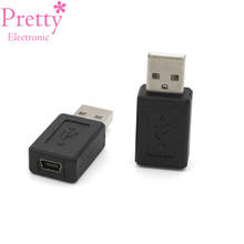 USB к мини USB разъемам адаптер штекер-гнездо USB 2,0 адаптер Компьютерные кабели для ПК высококачественный легкий usb конвертер 2024 - купить недорого