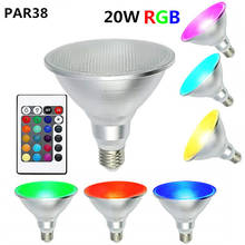 10PCS Led RGB Spotlight Par30 Par38 IP65 LED Blub Light 10w 20W E27 Waterproof Warm White Cold Indoor/Outdoor Decor AC85~265V 2024 - buy cheap