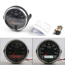 0-8000RPM Tachometer 85MM Tacho Meter Amber/White Light 12V/24V RPM Gauge With LCD For Gasoline Petrol Car Truck Boat 2024 - buy cheap
