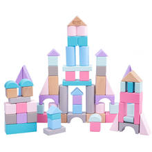 Wooden Classic Game Macaron Building Blocks Kids Toys For Children Oyuncak Brinquedo 2024 - buy cheap