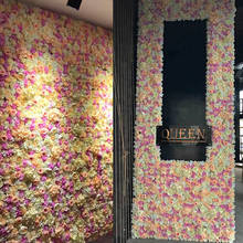 Flores decorativas de parede 40x60cm, flor de seda artificial de parede para decoração de casa, casamento, flores românticas, decoração de pano de fundo 2024 - compre barato