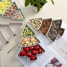 Home Kitchen Supplies Organizer Creative Shape Tree Candy Snacks Nuts Seeds Dry Fruits Plastic Plates Dishes Bowl Breakfast Tray 2024 - buy cheap