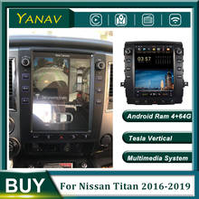 Автомагнитола 2 Din на Android с GPS-навигацией для Nissan Titan 2016-2019, автомобильный стереоприемник с вертикальным экраном, мультимедийный плеер 2024 - купить недорого