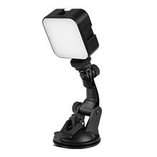 Mini Video Conference Lighting Kit 5W Dimmable 6500K LED Light 3 Cold Shoe+Suction Cup Mount for Computer Live Streaming 2024 - buy cheap
