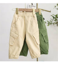 Toddler Boys Pants Casual Korean Pocket Pants For Boy 2 3 4 5 6 Years Children Trousers Elastic Waist Baby Boys Harem Pants 2020 2024 - buy cheap