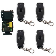 AC 220V Sistema de Interruptor de Controle Remoto Sem Fio Interruptor Controlado Por Rádio 1 10A CH Relé Receptor + Transmissor Para O Motor lâmpada LED