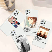 Japan Given Anime Fitted Music Gay Back Funda Coque phone Case For iPhone 11 12 Pro XS MAX XR X 7 8 6Plus SE 2021 Candy 2024 - buy cheap