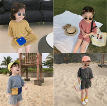 Summer Girl's 2pcs Clothes Sets Short-sleeved T-shirt And soft Shorts Pants Suits Children Clothing Set Kids Clothes 2024 - buy cheap