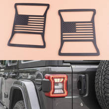 Protector de lámpara para luces traseras de coche, embellecedor de decoración de hierro para Jeep Wrangler JL 2018 2019 2020, estilo 2024 - compra barato