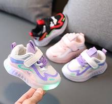 Kids Sneakers Children Baby Girls Boys 2021 Mesh Led Luminous Socks Sport Run Sneakers Shoes Sapato Infantil Light Up Shoes 2024 - buy cheap