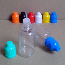 Botellas de plástico con gotero Vacío claro PET, 30ml, tapa a prueba de niños, botella de líquido de punta fina larga, 1 Uds., envío gratis 2024 - compra barato