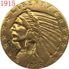 24-k moeda metade álica indiana banhada a ouro 1929 $5 cópia 2024 - compre barato