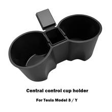 Porta-copos automotivo, controle central do automóvel, caneca de água, anti-vibração, suporte para bebidas, para tesla model 3/y 2021 2024 - compre barato