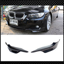 Divisores de fibra de carbono amortecedor dianteiro para bmw série 3 e92 325i 328i 330i m esporte amortecedor 2007-2009 estilo do carro 2024 - compre barato