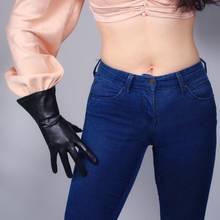 Women's natural sheepskin leather glove female fashion genuine leather driving glove R2027 2024 - buy cheap