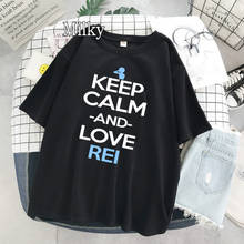 Camisetas con estampado gráfico de Evangelion para mujer, camisetas de Ayanami Rei, ropa de calle Ulzzang Harajuku, Tops de verano 2024 - compra barato