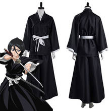 Anime Bleach Kuchiki Rukia Cosplay Costume Japanese Kimono Outfits Halloween Carnival Suit 2024 - buy cheap