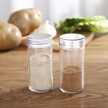 1pc Clear Seasoning Bottle Reusable Glass Spice Jar Seasoning Shaker Salt Jar Spice Container For Kitchen Pepper Storage Tools 2024 - buy cheap