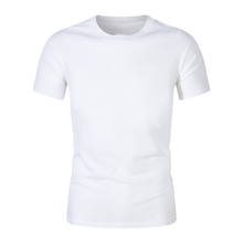 2021 Brand New Fashion Casual Men's T-Shirt Short-Sleeve Man T Shirt Short Sleeve Pure Color Men T Shirt T-Shirts For Male Tops 2024 - buy cheap