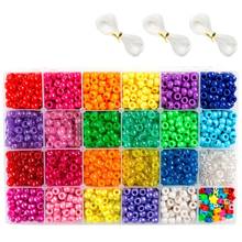 Pony Beads, 33,00 Pcs 9mm Pony Beads Set in 23 Colors with Letter Beads, Star Beads and Elastic String for Bracelet Jewelry Maki 2024 - buy cheap