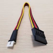 10pcs/lot 4Pin FDD Floppy Male to 15Pin SATA Female Adapter Converter Hard Drive Power Cable 20cm 2024 - buy cheap