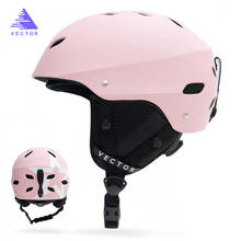 Лыжный шлем для мужчин и женщин, лыжный шлем для снежной безопасности, скейтборд, сноуборд, шлем, Регулируемый защитный шлем для катания на открытом воздухе, спортивный шлем, размер M L 2024 - купить недорого