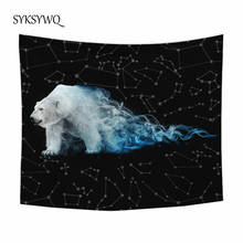 Polar bear tapestry wall hanging drop shipping wall cloth tapestries bedroom decoration 2024 - buy cheap