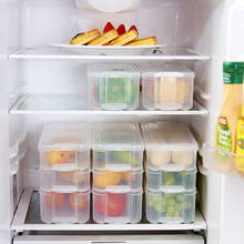 Пластиковая коробка для хранения кухонного холодильника, контейнер для еды, прозрачный органайзер для хранения яиц, рыбы, фруктов, свежего холодильника 2024 - купить недорого