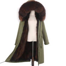 X-Long Parka Waterproof Women Winter Jacket Big Natural Raccoon Fur Lining Hood Real Fur Coat Thick Warm Real Fox Fur collar 2024 - buy cheap