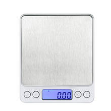 50 Pcs Digital Kitchen Scale Mini Pocket Stainless Steel Precision Jewelry Weight Balance 3000g/0.1g 500g/0.01g Wholesale K2 2024 - buy cheap