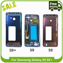 Средняя Рамка Металлическая средняя пластина Корпус рамка для Samsung Galaxy S9 G9600 G960F средняя рамка пластина рамка для Samsung S9 Plus G965F 2024 - купить недорого
