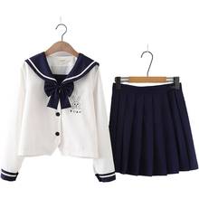 Conjunto de 2 peças de coelho, blusa e mini saias japonesas estilo japonês para meninas 2024 - compre barato