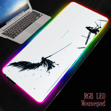 A tela de batalha mrgbest imprimiu as almofadas do rato costuradas bordas as esteiras de borracha dos ratos vestem a resistência ordinay/diodo emissor de luz rgb mousepad 2024 - compre barato