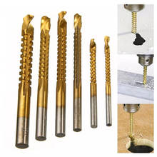 6Pcs 3-8mm HSS Titanium Coated Drill Bit Set Spiral Screw Metric Composite Tap Grooving Saw Carpenter Woodworking Tools 2024 - buy cheap