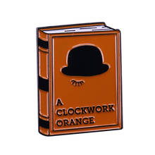 Um pino de esmalte de livro laranja 2024 - compre barato