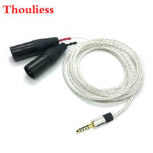 Thouliess-Cable Adaptador de Audio macho balanceado Hifi, 8 núcleos, plateado, 4,4mm, macho a Dual, 2x3 pines, XLR 2024 - compra barato