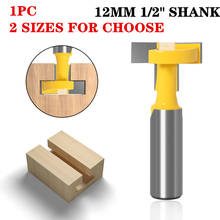 1Pc 12.7mm 1/2" Shank T-Slot/Track Slotting Wood Router Bit Tungsten Carbide 8mm Shank T-Slot Milling Cutter Woodworking Tools 2024 - buy cheap