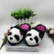 Panda Children Indoor Slippers Special Custom Warm Winter Lovers Home Slippers Thick Soft Bottom shoes on floor shoes house 2024 - buy cheap