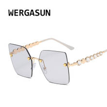 WERGASUN Rhinestone Sunglasses Women Fashion Square Diamond Sun Glasses Crystal Vintage Shades Eyeglasses UV400 2024 - buy cheap