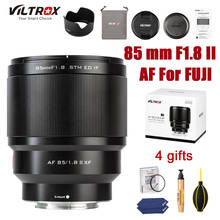 VILTROX 85mm F1.8 II XF Camera Lens For Fujifilm X-mount X-T3 X-T30 X-T20 X-T100 Auto Focus Portrait Prime Lens AF 85/1.8 II XF 2024 - buy cheap