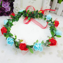 Fashion Women Children Girls Wedding Flower Bride Wreath Floral Garlands Bride Headband Hair Band Headpiece Hair Accessories 2024 - buy cheap